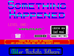 Something Happened (1989)(Peter Machala Software)
